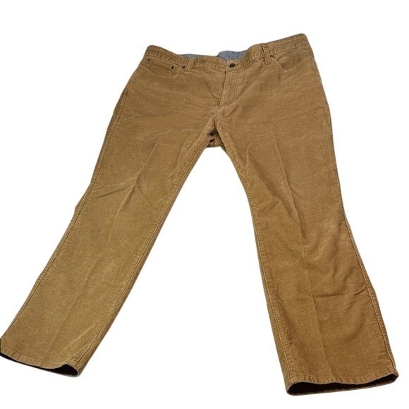 3 Prs L.L. Bean Natural & Standard Fit Tan Green Red Preppy Corduroy Men's Pants